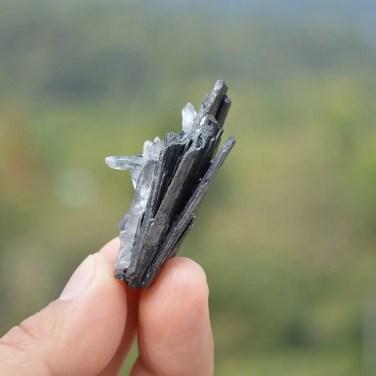 Ferberite With Quartz,Arsenopyrite Crystals - Image 2
