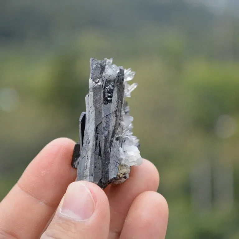 Ferberite With Quartz Crystals - Image 3