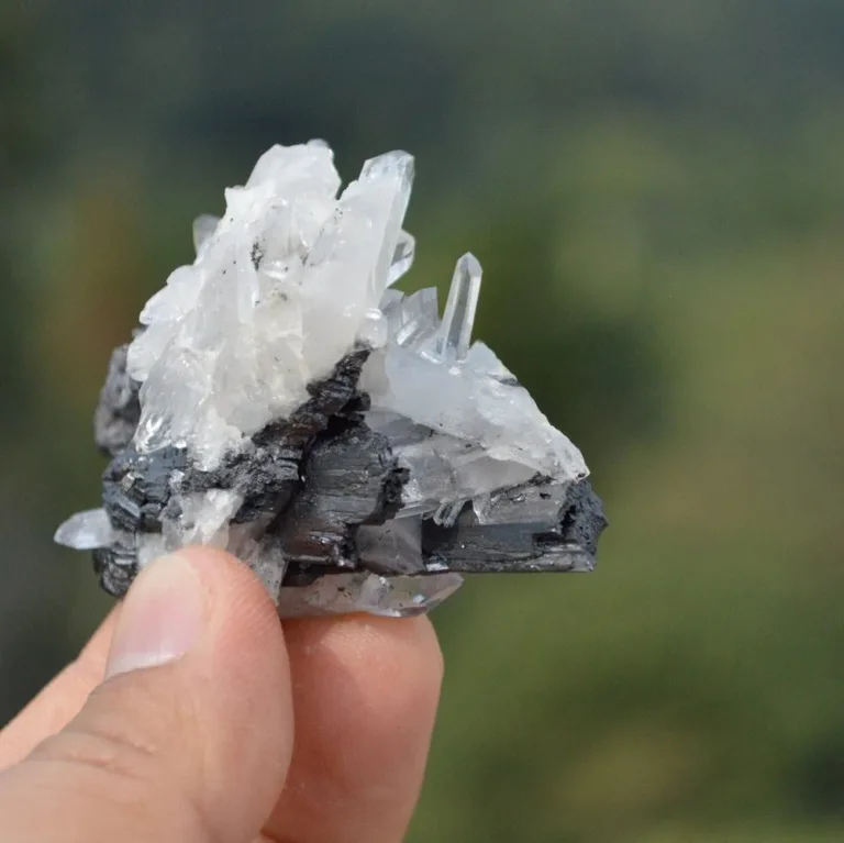 Ferberite With Quartz Crystals - Image 4