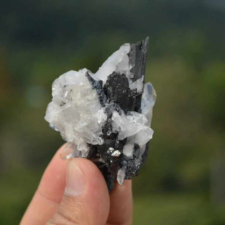 Ferberite With Quartz Crystals - Image 7
