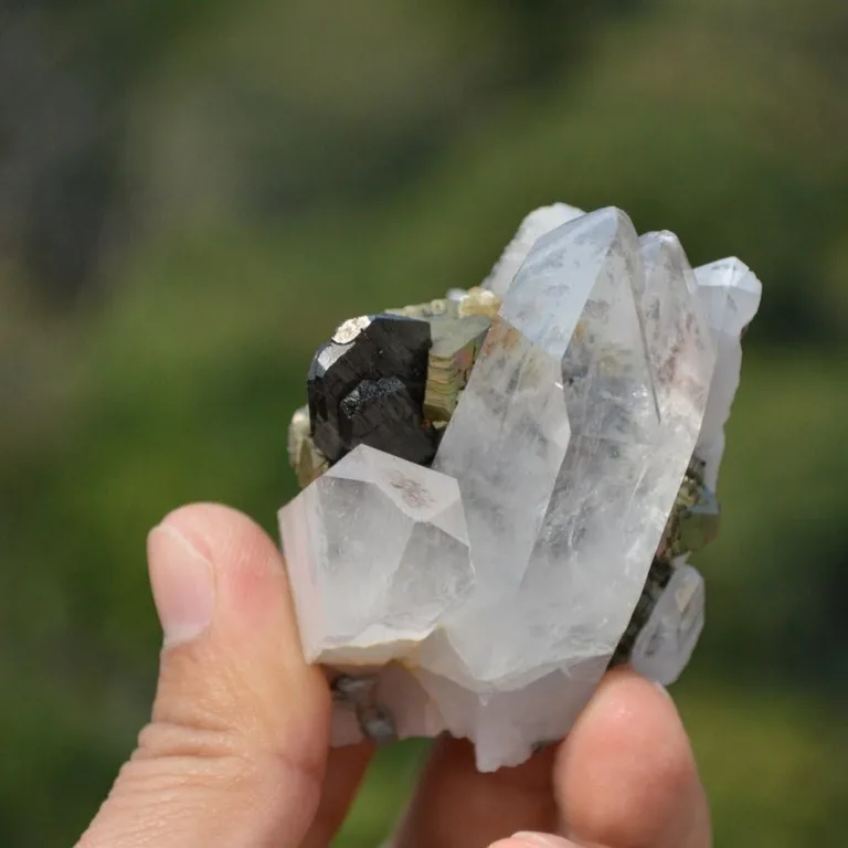 Ferberite With Quartz,Arsenopyrite,Mica Crystals - Image 7