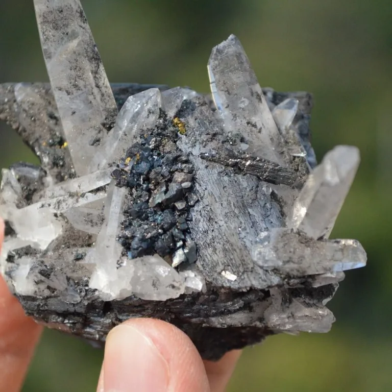 Ferberite With Quartz,Arsenopyrite,Mica Crystals - Image 8