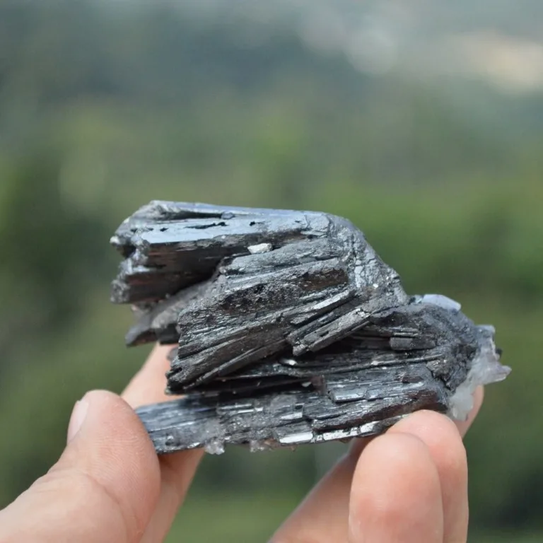 Ferberite With Quartz Crystals - Image 6