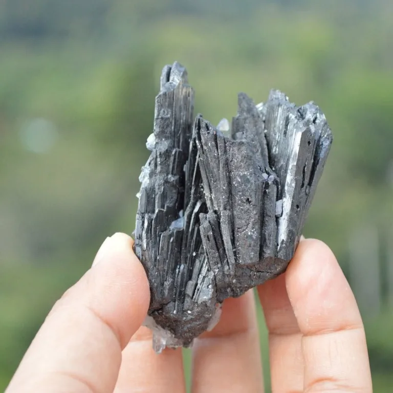 Ferberite With Quartz Crystals - Image 7