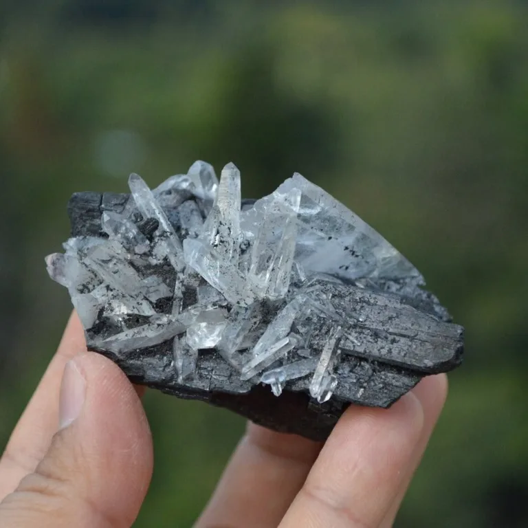 Ferberite With Quartz Crystals - Image 10