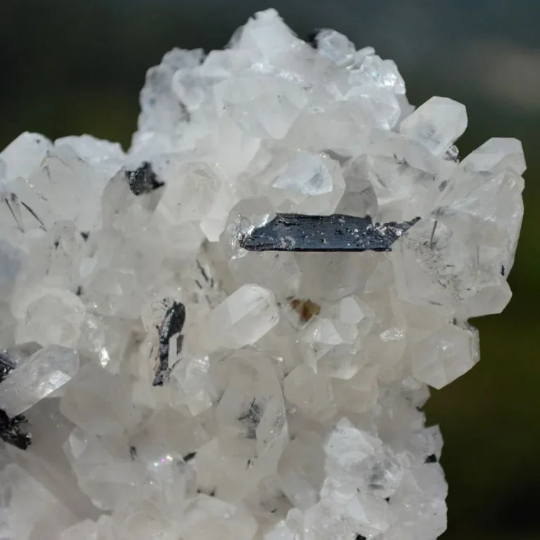 Floating Ferberite With Quartz,Fluorite Crystals - Image 11