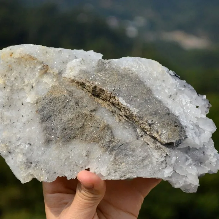 Floating Ferberite With Quartz And Bismuthinite Crystals - Image 10