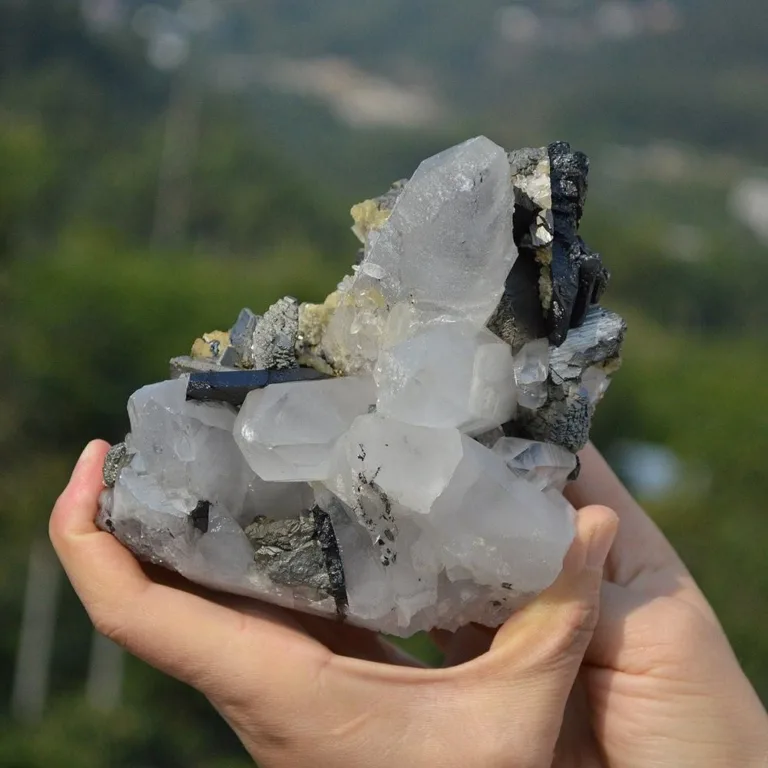 Ferberite With Quartz,Arsenopyrite,Mica Crystals - Image 6