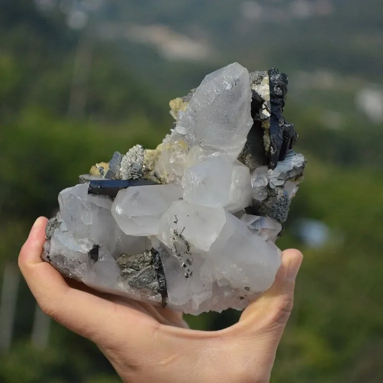 Ferberite With Quartz,Arsenopyrite,Mica Crystals - Image 7