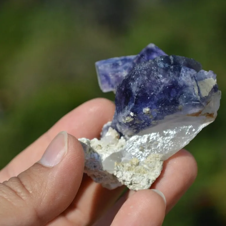Fluorite With Quartz,Mica Crystals - Image 3