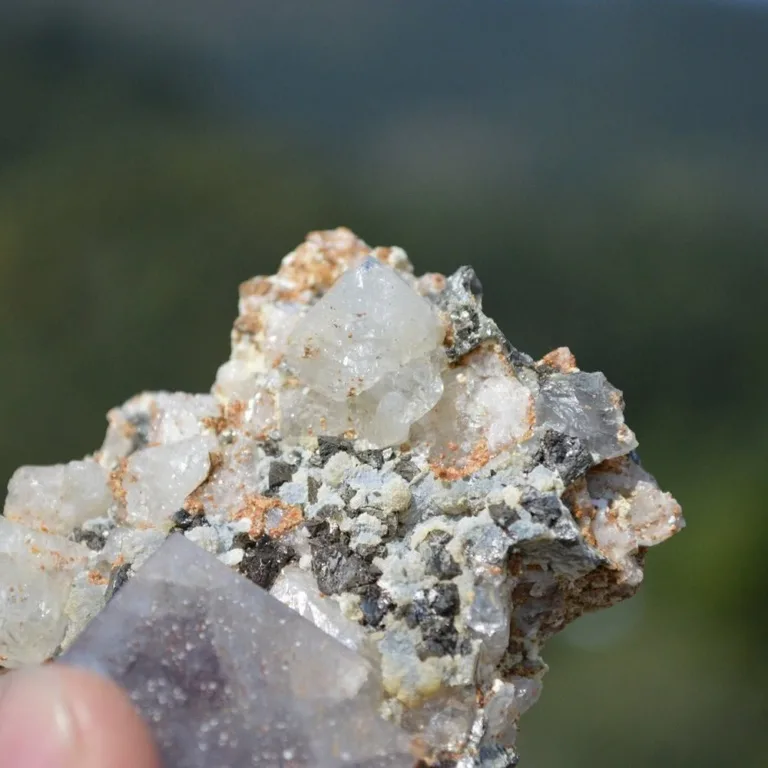 Fluorite With Topaz, Arsenopyrite, Mica Crystals - Image 7