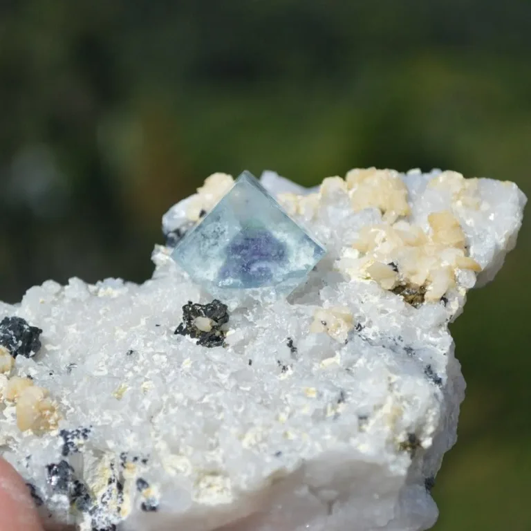 Ghost Fluorite With Dolomite, Christophite, Quartz, Arsenopyrite Crystals - Image 10