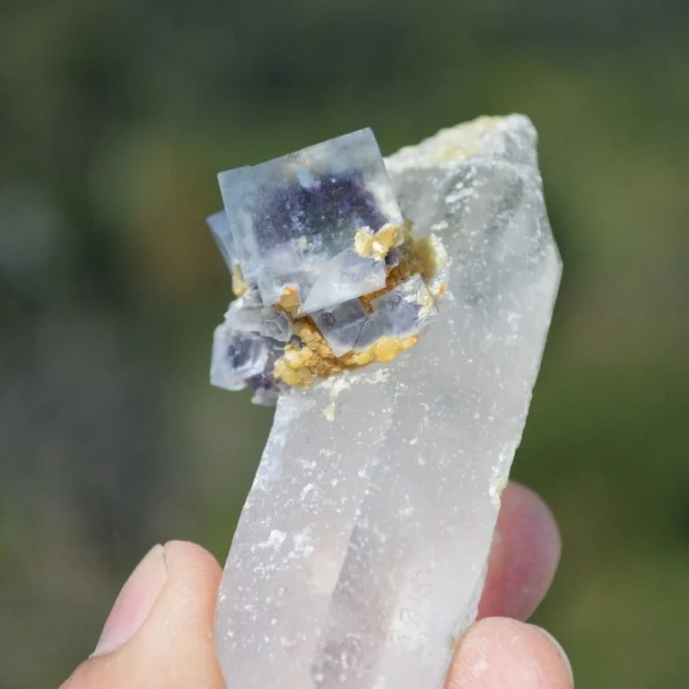 Fluorite With Quartz, Mica Crystals - Image 6