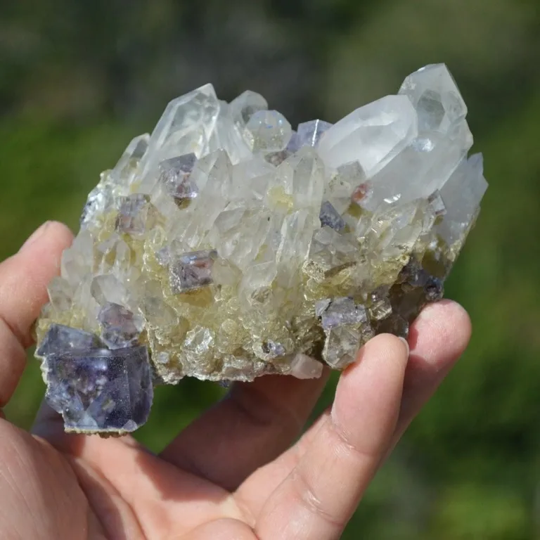Fluorite With Quartz, Mica Crystals (Floater) - Image 2