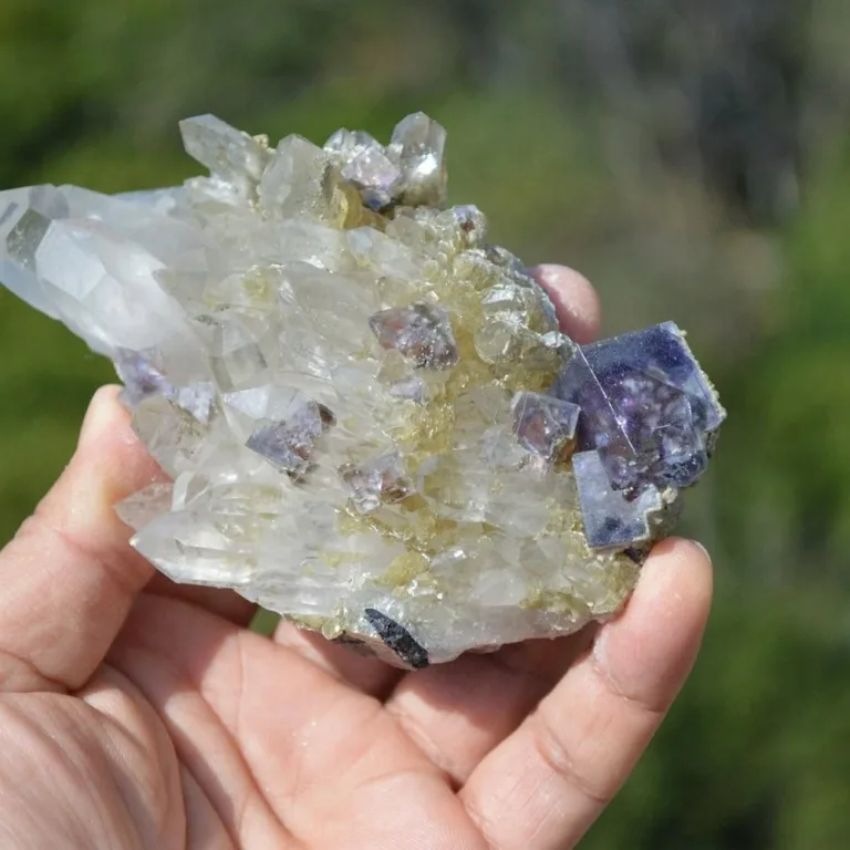 Fluorite With Quartz, Mica Crystals (Floater) - Image 4