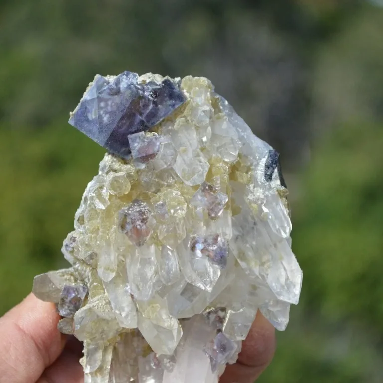 Fluorite With Quartz, Mica Crystals (Floater) - Image 10