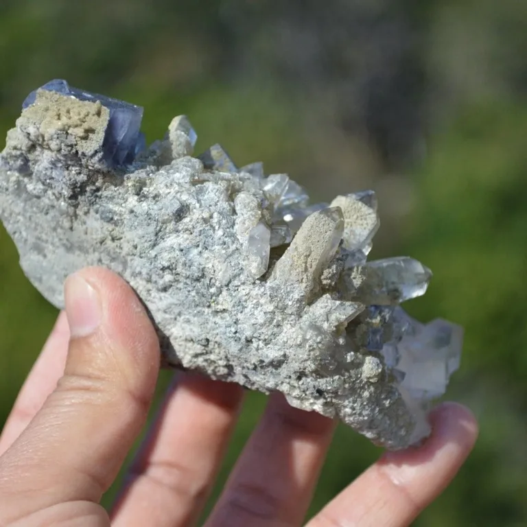 Fluorite With Quartz, Mica Crystals (Floater) - Image 11