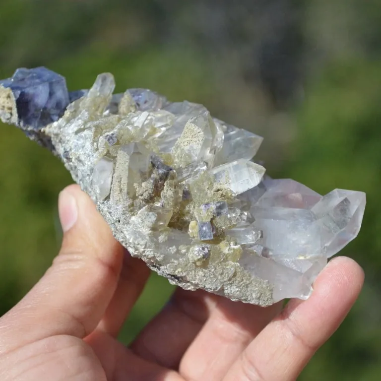 Fluorite With Quartz, Mica Crystals (Floater) - Image 12