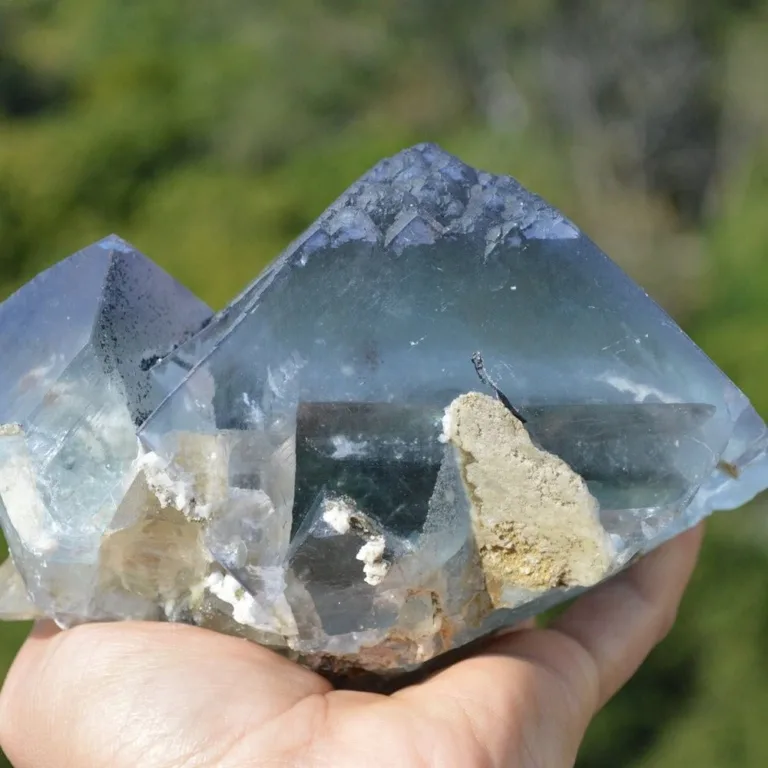 Ghost Fluorite With Quartz, Dolomite, Arsenopyrite Crystals - Image 9