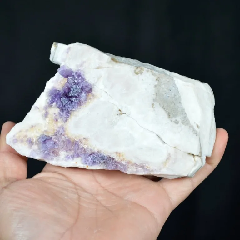 Deep Purple Cube Phantom Fluorite On Quartz Crystals - Image 9