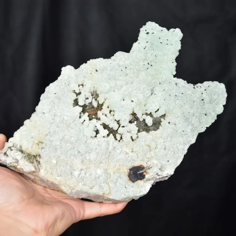 Prehnite With Babingtonite And Quartz Crystals - Image 2