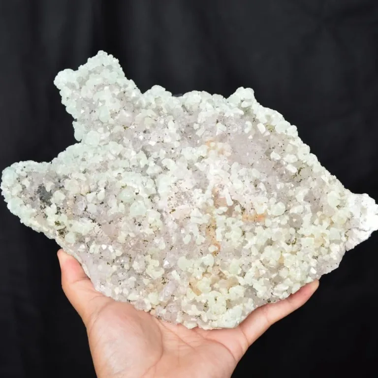 Prehnite With Babingtonite And Quartz Crystals - Image 3