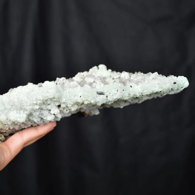 Prehnite With Babingtonite And Quartz Crystals - Image 7