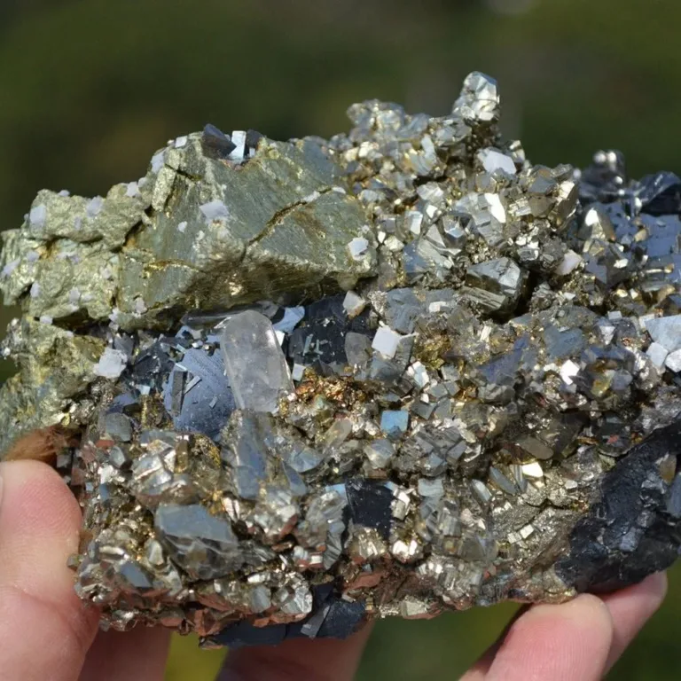 Marmatite With Chalcopyrite, Dolomite, Pyrite, Quartz Crystals - Image 6