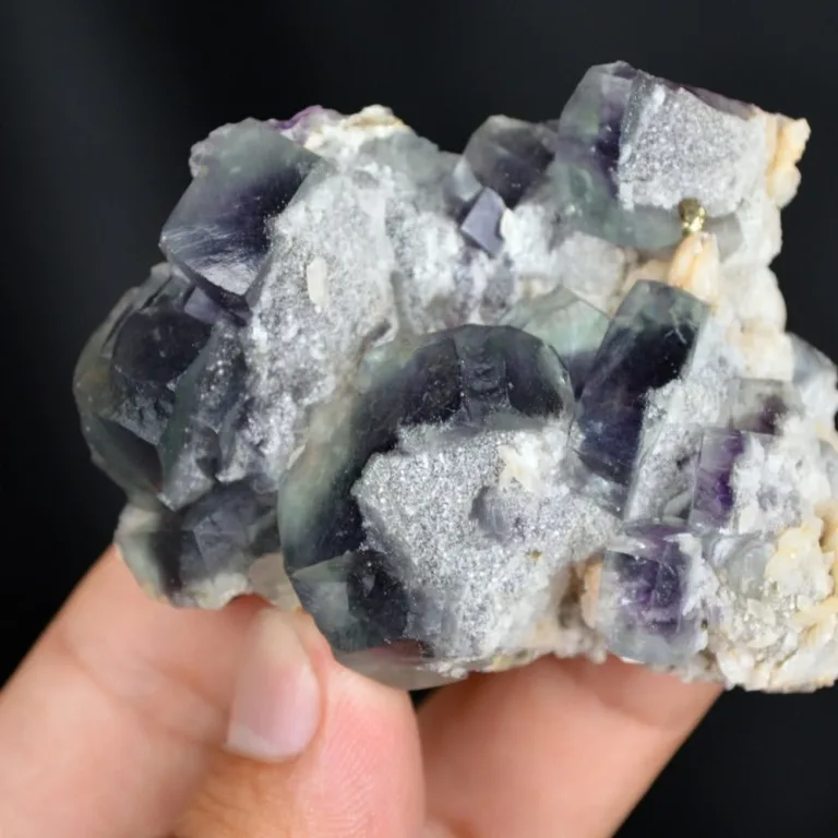 Fluorite With Quartz And Dolomite Crystals - Image 2