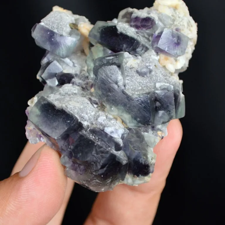 Fluorite With Quartz And Dolomite Crystals - Image 4