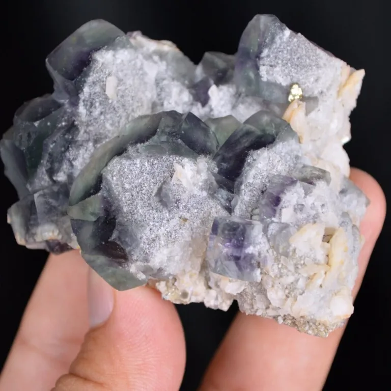 Fluorite With Quartz And Dolomite Crystals - Image 5