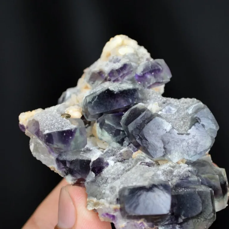 Fluorite With Quartz And Dolomite Crystals - Image 8