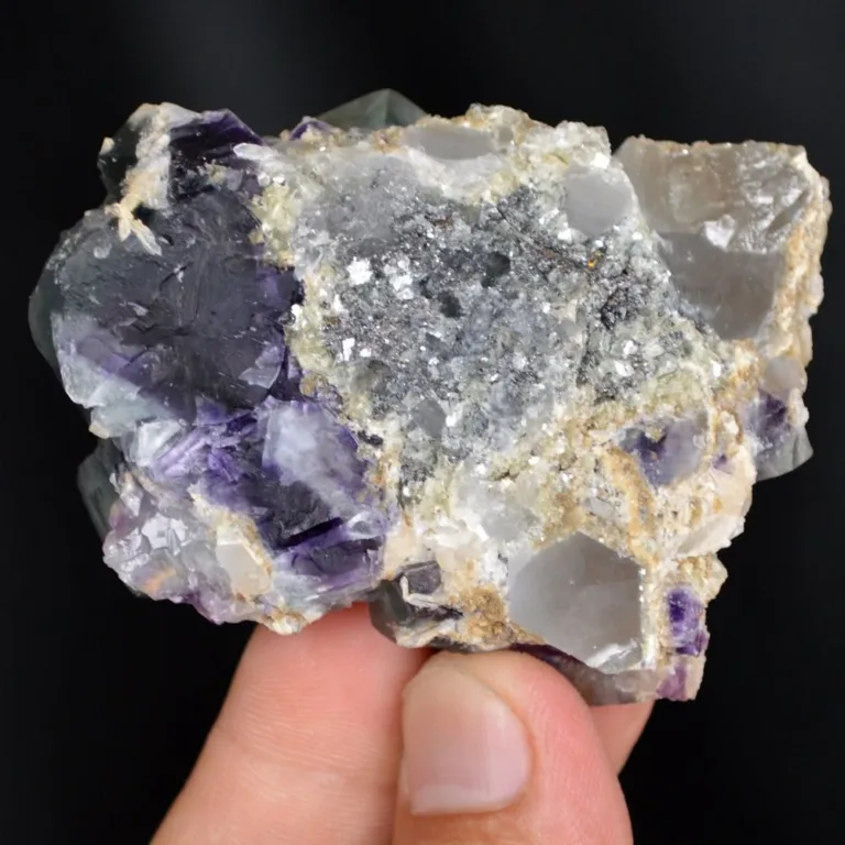 Fluorite With Quartz And Dolomite Crystals - Image 9
