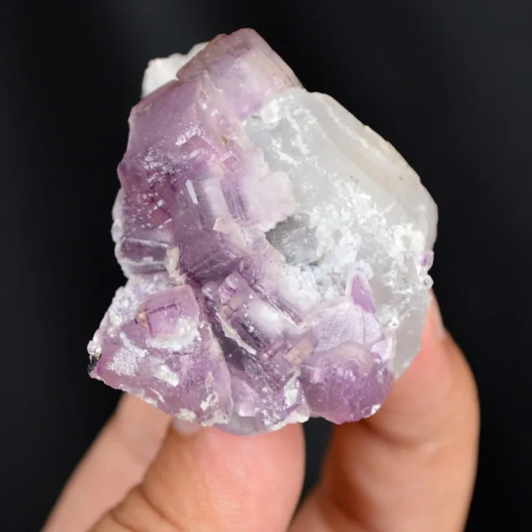 Fluorite With Quartz And Apatite Crystals - Image 6