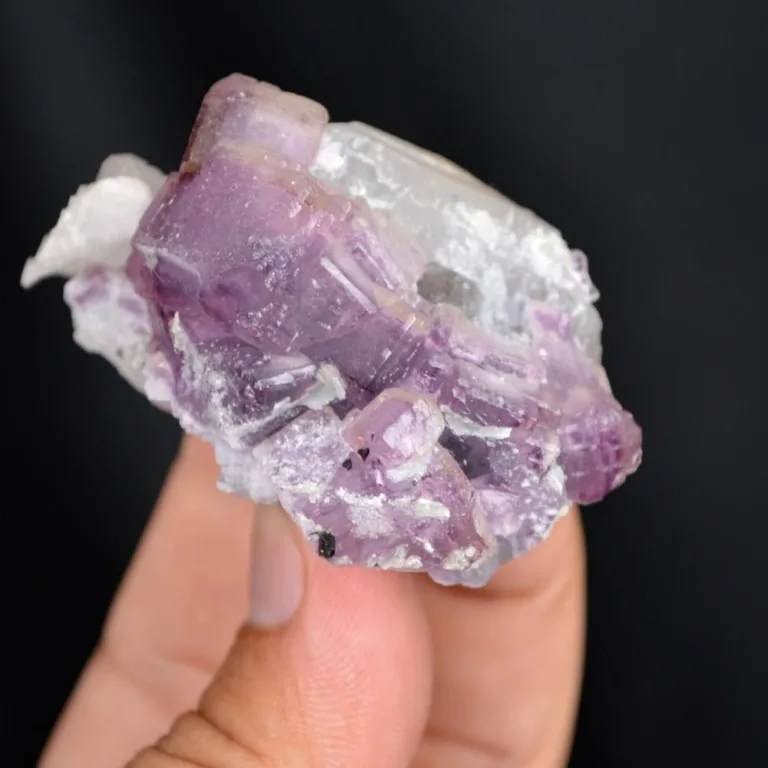 Fluorite With Quartz And Apatite Crystals - Image 7