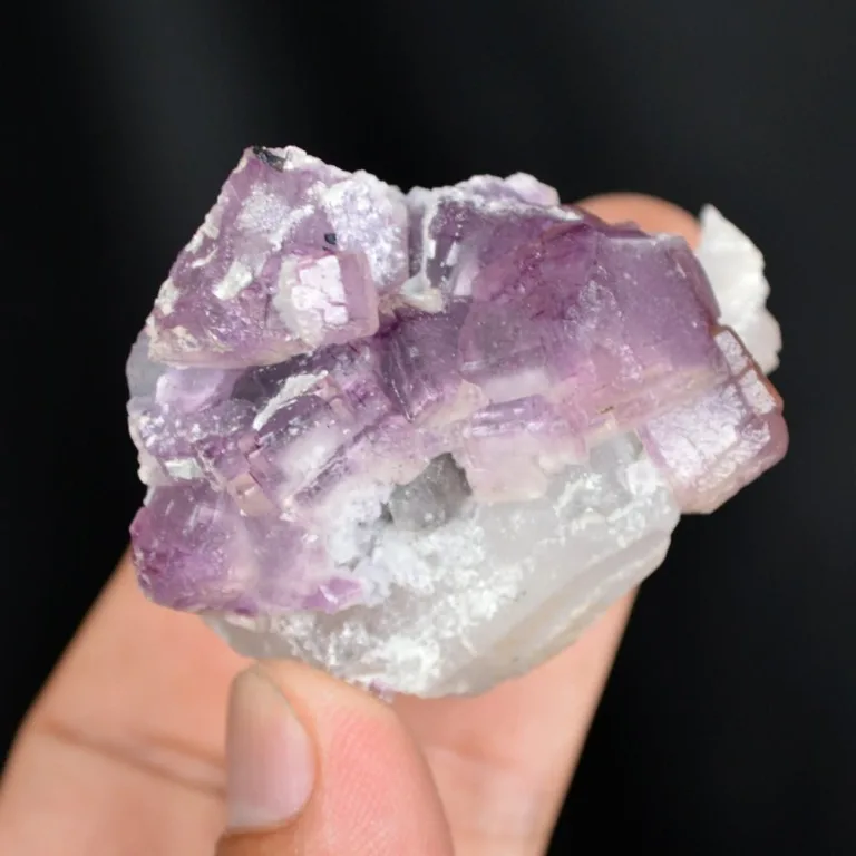 Fluorite With Quartz And Apatite Crystals - Image 9