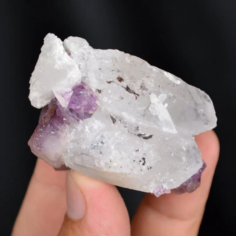 Fluorite With Quartz And Apatite Crystals - Image 10