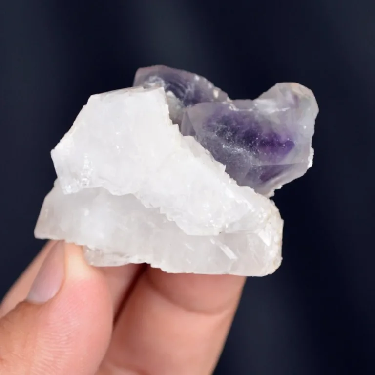 Fluorite With Quartz And Calcite Crystals - Image 3