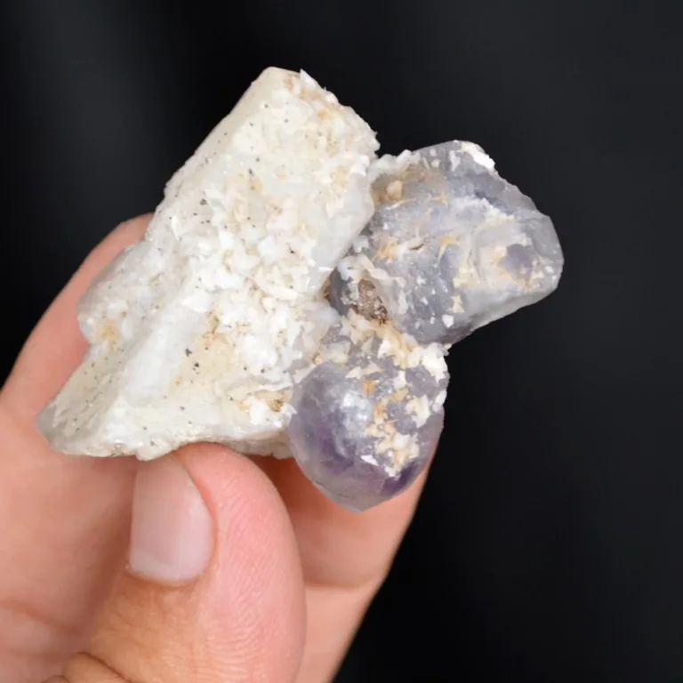 Fluorite With Quartz And Calcite Crystals - Image 4