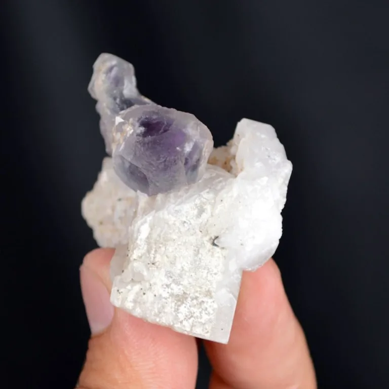 Fluorite With Quartz And Calcite Crystals - Image 6