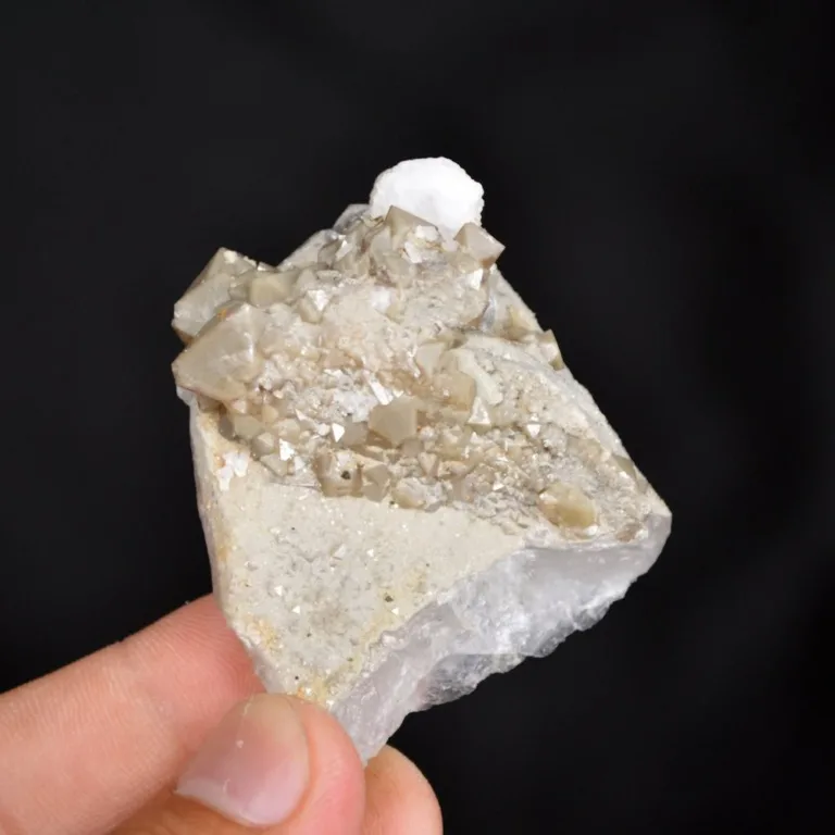 Scheelite With Quartz And Calcite Crystals