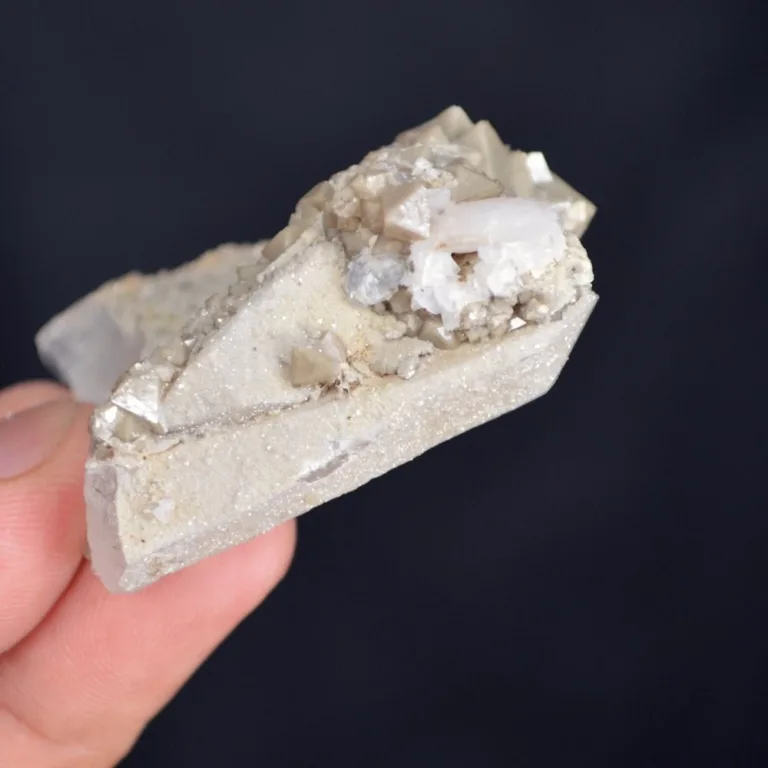 Scheelite With Quartz And Calcite Crystals - Image 3