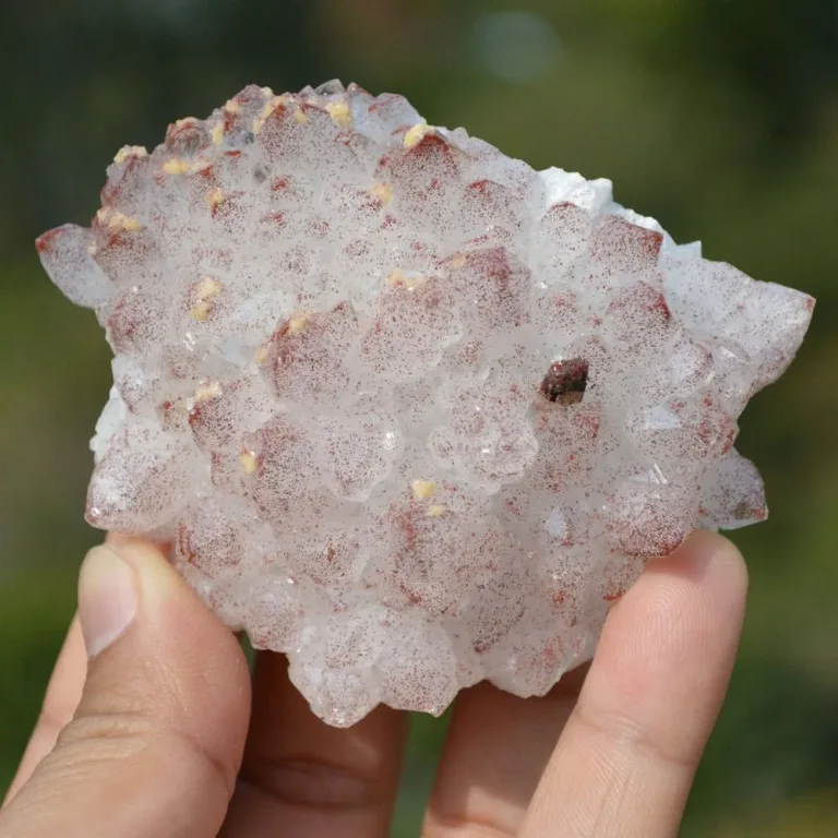 Red Quartz With Pyrite, Dolomite Crystals