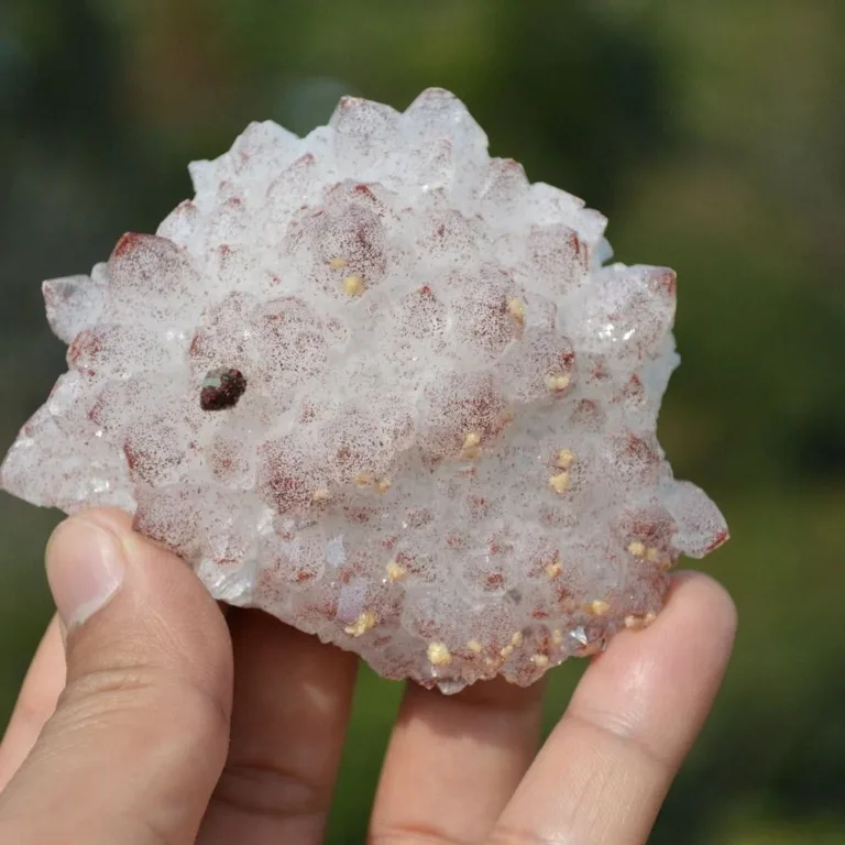 Red Quartz With Pyrite, Dolomite Crystals - Image 2