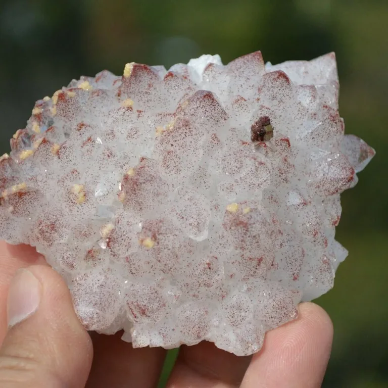 Red Quartz With Pyrite, Dolomite Crystals - Image 3