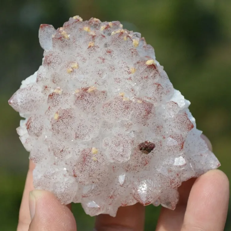 Red Quartz With Pyrite, Dolomite Crystals - Image 4