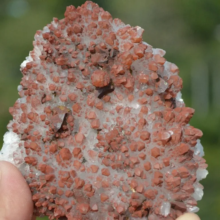 Red Quartz With Chalcopyrite,  Crystals - Image 5