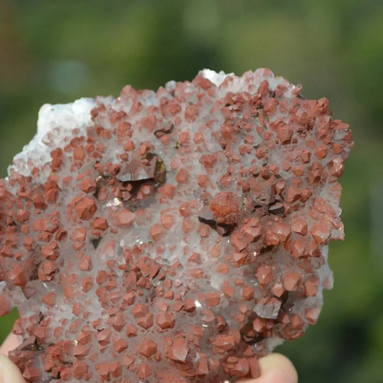 Red Quartz With Chalcopyrite,  Crystals - Image 6