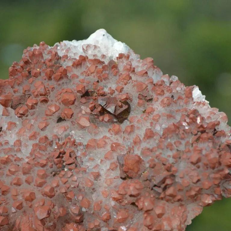 Red Quartz With Chalcopyrite,  Crystals - Image 7