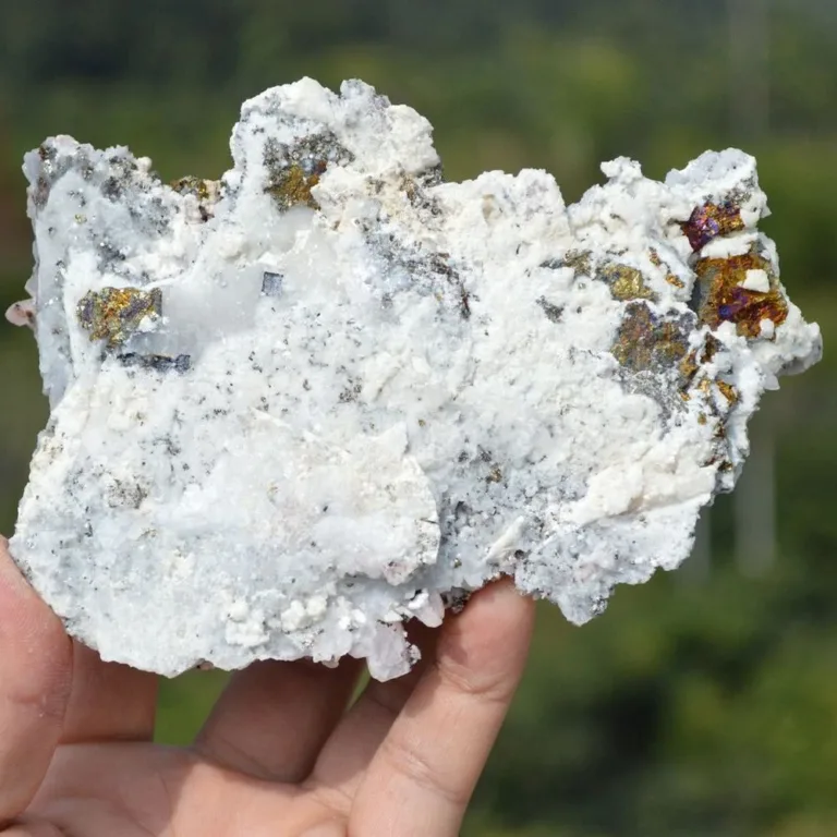 Red Quartz With Chalcopyrite, Dolomite Crystals - Image 9